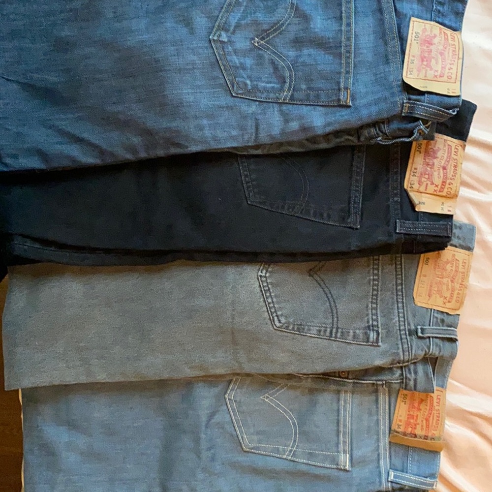 Lot of 4 501•Levi Jeans